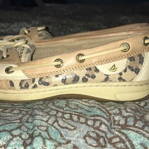 Sperry Leopard Print Sliders